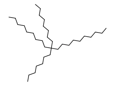 Eicosane, 10-heptyl-10-octyl- structure
