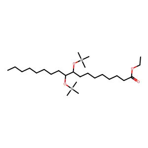 Ethyl 9,10-bis[(trimethylsilyl)oxy]octadecanoate structure