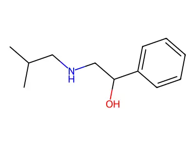 alpha-[[(2-Methylpropyl)amino]methyl]benzenemethanol structure