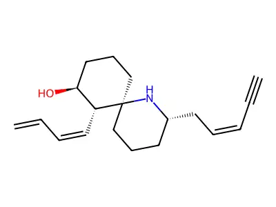 11-Buta-1,3-dienyl-2-pent-2-en-4-ynyl-1-azaspiro[5.5]undecan-10-ol structure
