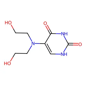 5-[Bis(2-hydroxyethyl)amino]pyrimidine-2,4(1h,3h)-dione structure