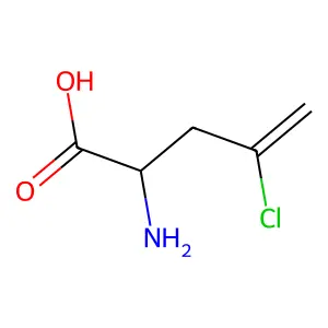 (2S)-2-Amino-4-chloro-4-pentenoic acid structure