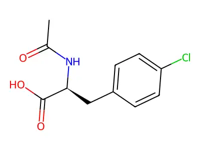 N-Acetyl-4-chlorophenylalanine structure