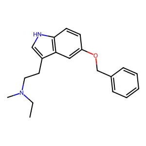 N-Ethyl-N-methyl-5-(phenylmethoxy)-1H-indole-3-ethanamine structure