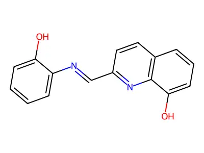 2-(((2-Hydroxyphenyl)imino)methyl)quinolin-8-ol structure