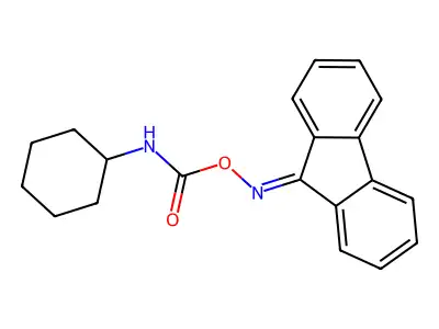9H-fluoren-9-one O-[(cyclohexylamino)carbonyl]oxime structure