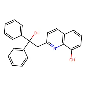 2-(2-Hydroxy-2,2-diphenylethyl)quinolin-8-ol structure