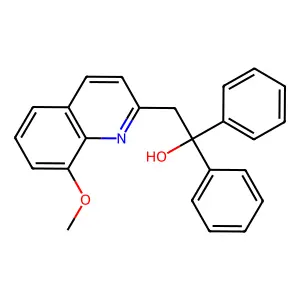 2-(8-Methoxyquinolin-2-yl)-1,1-diphenylethanol structure
