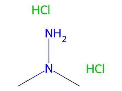 1,1-Dimethylhydrazine dihydrochloride structure
