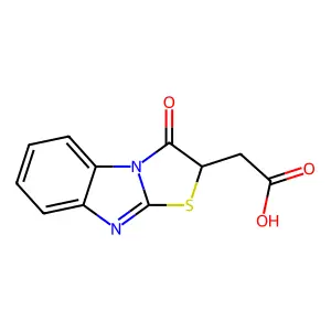 (3-Oxo-2,3-dihydro[1,3]thiazolo[3,2-a]benzimidazol-2-yl)acetic acid structure