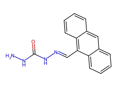 Carbonic dihydrazide, (9-anthracenylmethylene)- structure