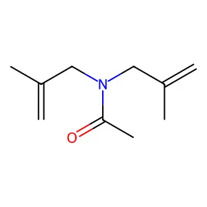 N,N-bis(2-methylprop-2-enyl)acetamide structure