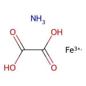乙二酸铵铁盐 structure