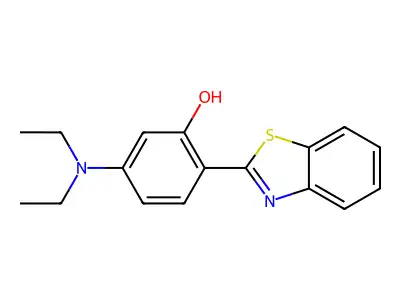 2-(2'-Hydroxy-4'-diethylaminophenyl)benzothiazole structure