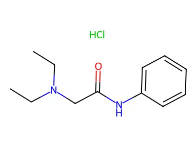2-(diethylamino)-N-phenylacetamide;hydrochloride structure
