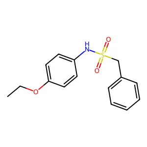 N-(4-乙氧基苯基)-1-苯基甲磺酰胺 structure