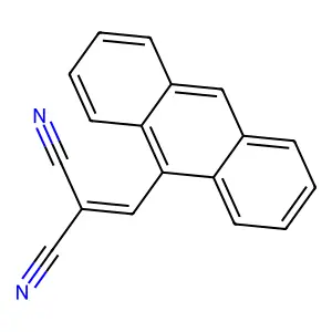2-(9-Anthracenylmethylene)propanedinitrile structure