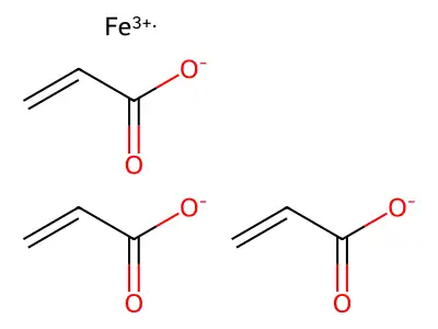 丙烯酸铁(3+)盐(3:1) structure