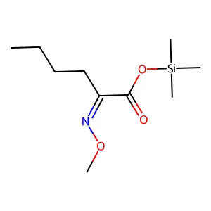 2-(Methoxyimino)hexanoic acid trimethylsilyl ester structure