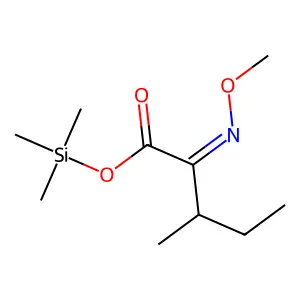 2-(Methoxyimino)-3-methylpentanoic acid trimethylsilyl ester structure