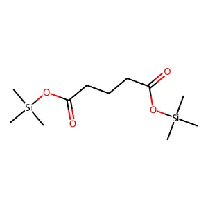 Pentanedioic acid, bis(trimethylsilyl) ester structure