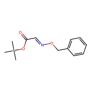 [(Benzyloxy)imino]acetic acid trimethylsilyl ester structure