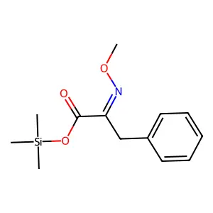 alpha-(Methoxyimino)benzenepropanoic acid trimethylsilyl ester structure