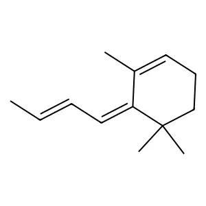 Cyclohexene, 6-(2-buten-1-ylidene)-1,5,5-trimethyl- structure