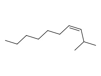 cis-2-Methyl-3-Decene structure