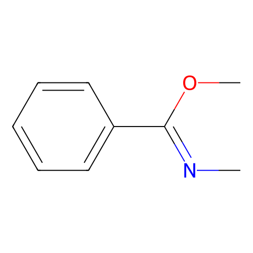 Benzenecarboximidic acid, N-methyl-, methyl ester structure