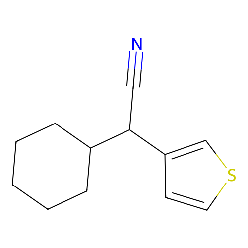alpha-Cyclohexylthiophen-3-acetonitrile structure