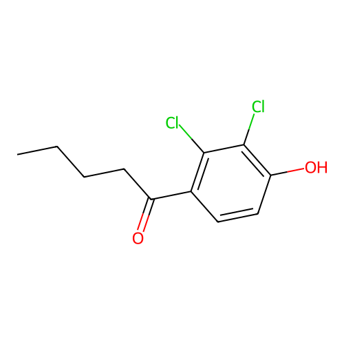 1-(2,3-Dichloro-4-hydroxyphenyl)-1-pentanone structure