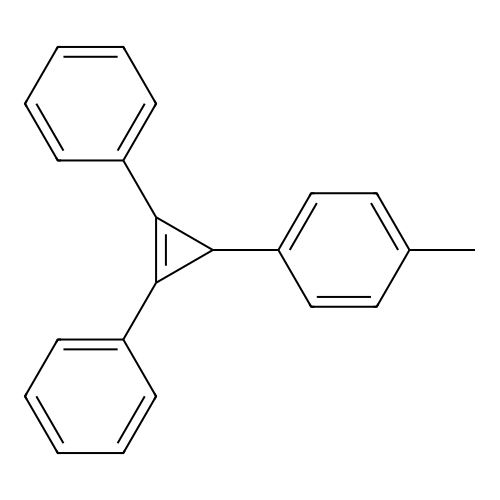 1-(2,3-Diphenyl-2-cyclopropen-1-yl)-4-methylbenzene structure