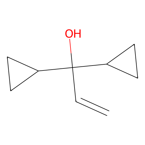 1,1-Dicyclopropyl-prop-2-EN-1-OL structure