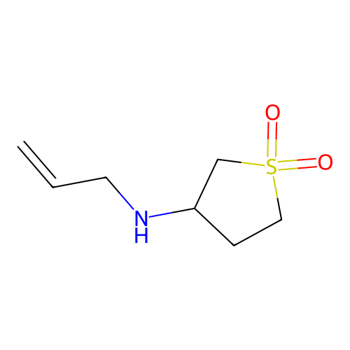 1,1-dioxo-N-prop-2-enylthiolan-3-amine structure