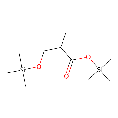 Propanoic acid, 2-methyl-3-[(trimethylsilyl)oxy]-, trimethylsilyl ester structure