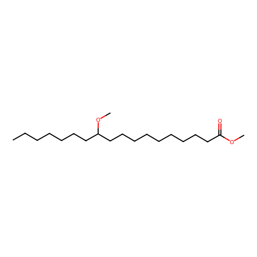 Methyl 11-methoxyoctadecanoate structure