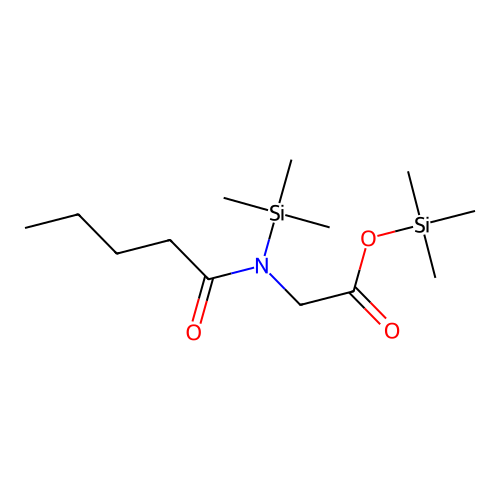Trimethylsilyl [pentanoyl(trimethylsilyl)amino]acetate structure