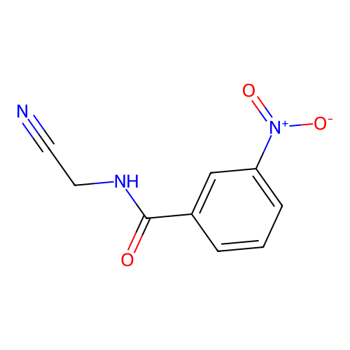 N-(cyanomethyl)-3-nitrobenzamide structure