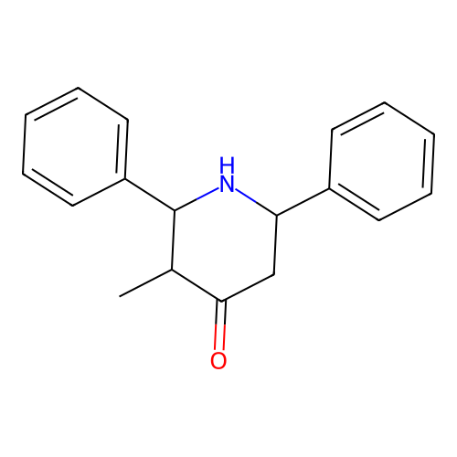 3-Methyl-2,6-diphenylpiperidin-4-one structure