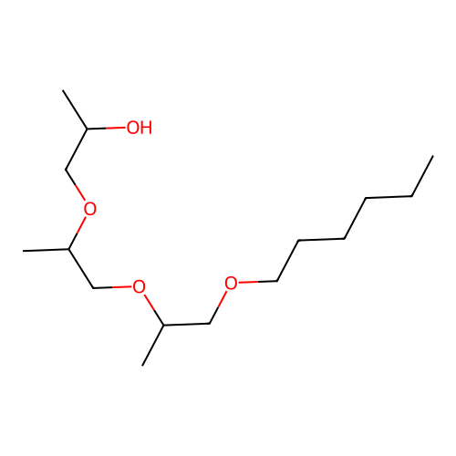 2-Propanol, 1-(2-(2-(hexyloxy)-1-methylethoxy)-1-methylethoxy)- structure