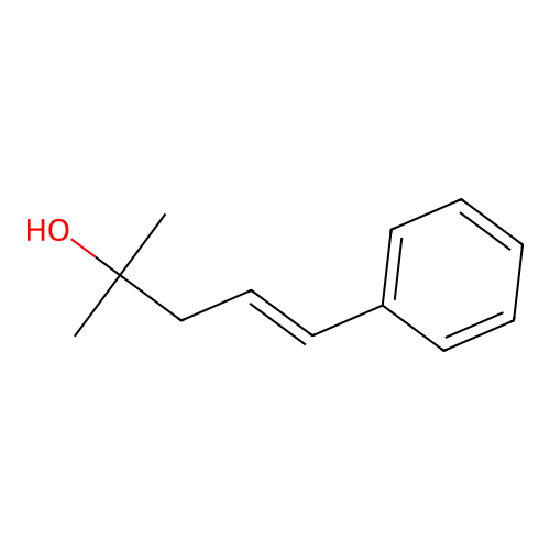 2-Methyl-5-phenylpent-4-en-2-ol structure