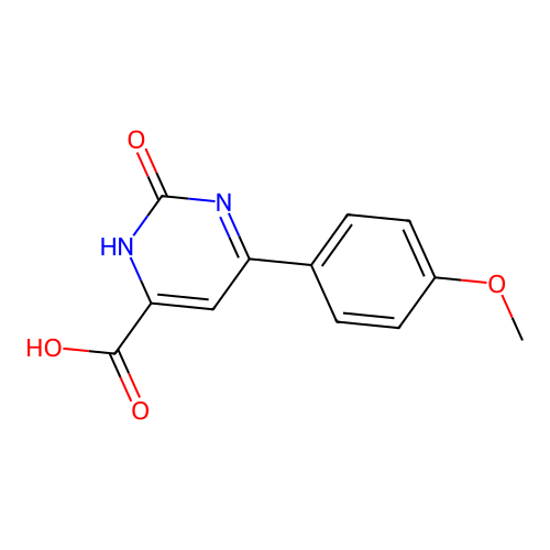 6-(4-Methoxyphenyl)-2-oxo-1,2-dihydropyrimidine-4-carboxylic acid structure