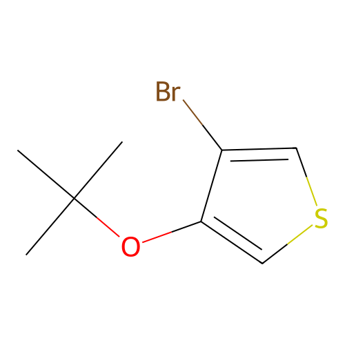4-Bromo-3-tert-butoxythiophene structure