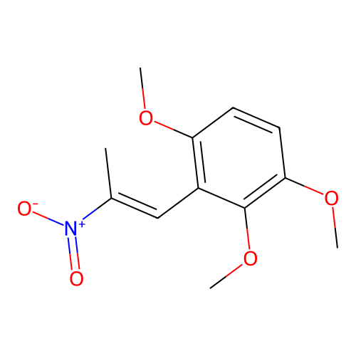1,2,4-Trimethoxy-3-(2-nitroprop-1-enyl)benzene structure