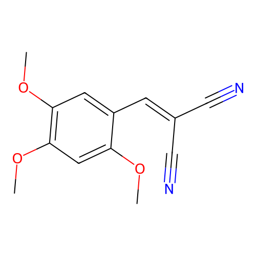 2-[(2,4,5-Trimethoxyphenyl)methylidene]propanedinitrile structure