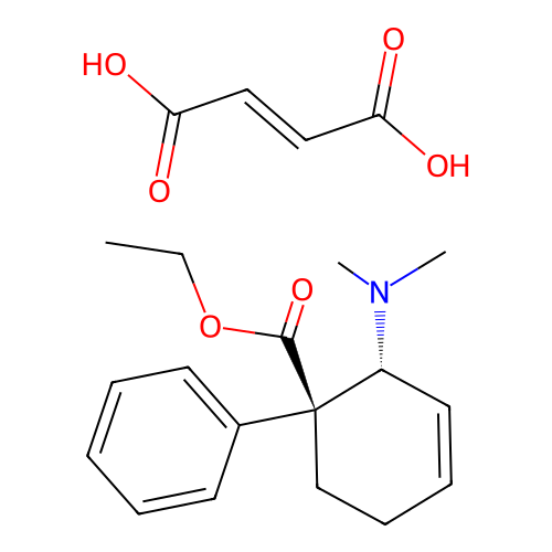 Tilidine fumarate structure