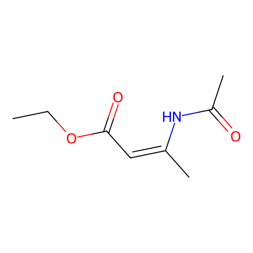 Ethyl 3-acetamidobut-2-enoate structure