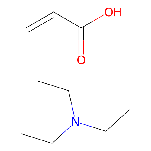Prop-2-enoic acid--N,N-diethylethanamine (1/1) structure