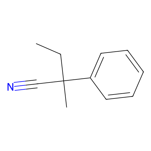 2-Methyl-2-phenylbutanenitrile structure